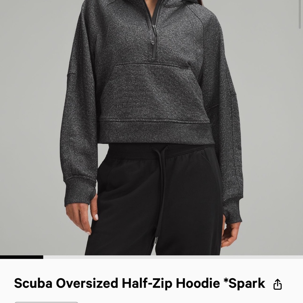 NWT Lululemon Scuba Oversized Half Zip Hoodie - Spark